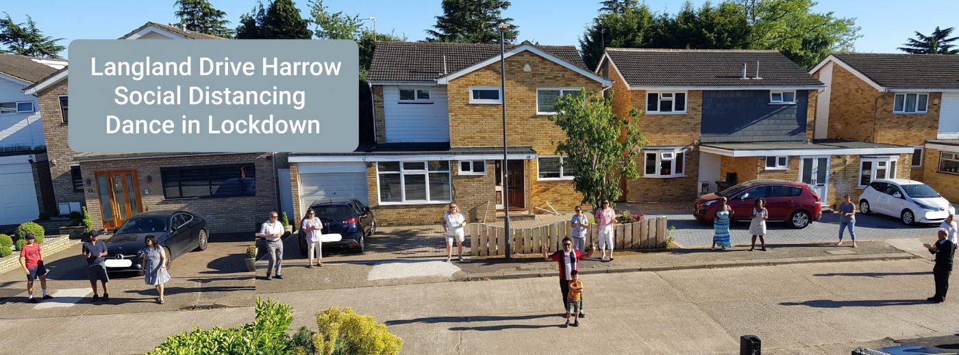 Social distancing street party in Harrow sent in for our collecting project #COVIDINHARROW